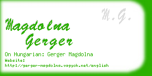 magdolna gerger business card